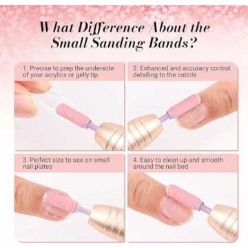 MelodySusie Nail Drill Bits and Nail Art Brushes Set