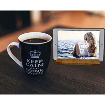 AuroTrends Desktop Stand for iPad: Portable Bamboo Tablet iPad Holder- Minimalism Style Tablets Cradle Universal Holder Stand Compatible with All iPad and Samsung Galaxy Tab(Pad)