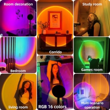 JIMEI Sunset Lamp - RGB Mood Lighting for Every Occasion