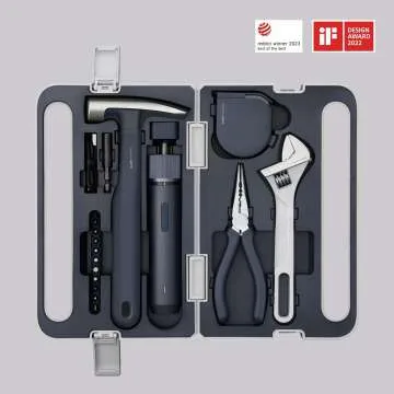HOTO Electric Screwdriver Tool Set, High-end Tool Kit, Outstanding Appearance, Compact & Portable, Minimalism Design, Hidden Buckle, Safe & Practical, High-end Tools Kit for Home Repairs/Daily Use