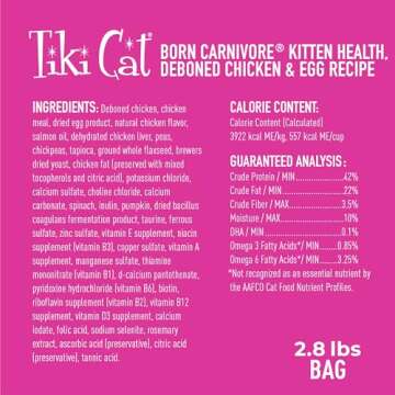 Tiki Cat Born Carnivore Baby Dry Cat Food – High-Protein & Grain-Free for Kittens 6 Weeks+