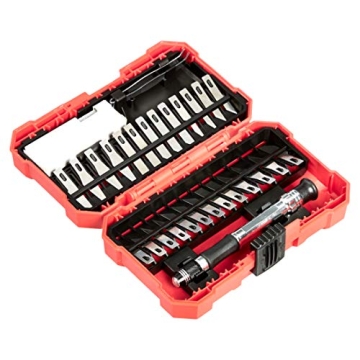 Amazon Basics 29-Piece Hobby Knife Set for Crafting Enthusiasts