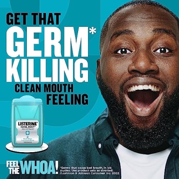 Listerine Cool Mint Breath Strips Kills Bad Breath Germs