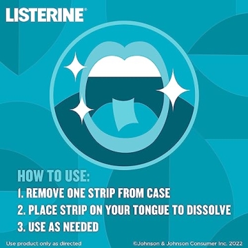 Listerine Cool Mint Breath Strips Kills Bad Breath Germs