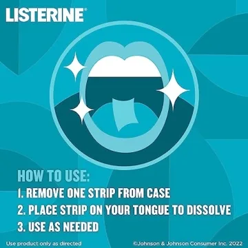 Listerine Cool Mint Breath Strips Kills Bad Breath Germs