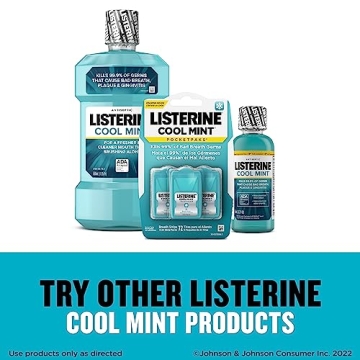 Listerine Cool Mint Breath Strips Kills Bad Breath Germs