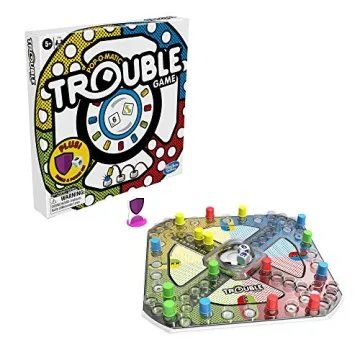 Hasbro Gaming Trouble Board Game for Families and Kids