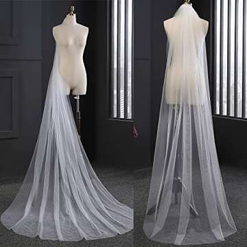 Elegant 2Pcs Wedding Veil Set for Bridal Perfection