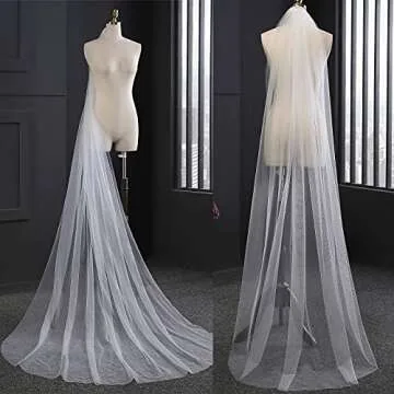 Elegant 2Pcs Wedding Veil Set for Bridal Perfection