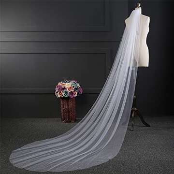 Elegant 2Pcs Wedding Veil Set for Bridal Perfection