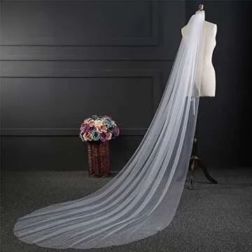 Elegant 2Pcs Wedding Veil Set for Bridal Perfection
