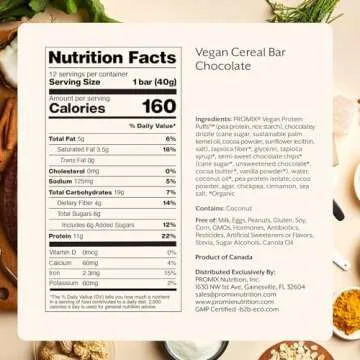 Promix Vegan Protein Puff Bars | High Protein Snack