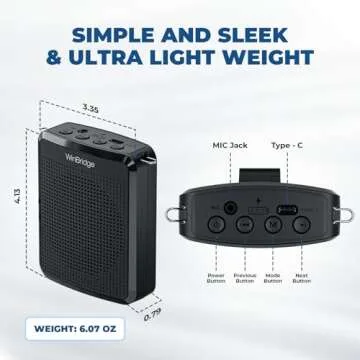 WinBridge WB008 Professional Voice Amplifier - Clear Sound