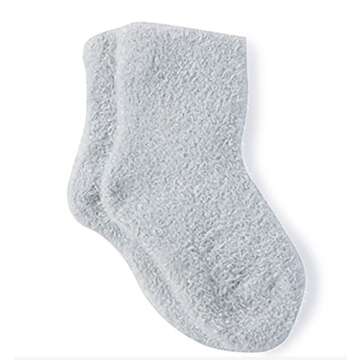 Barefoot Dreams Kids Unisex CozyChic® Lite Infant Sock Set (Infant) Blue/Pearl One Size