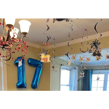 1 Balloon - Metallic Blue Birthday Number Balloons, 40 Inch Large Foil Balloons for Men Women Boys G...
