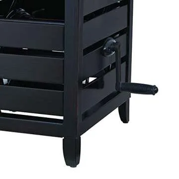 AMES 2519100 NeverLeak Cold-Weather Resistant Cabinet with Auto-Track Reel, 150-Foot Hose Capacity, Black