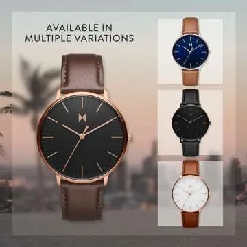 MVMT Men’s Legacy Slim Watch - Analog Watch for Men - Minimalist, Water Resistant 3 ATM/30 Meters Men’s Dress Watch - Premium Japanese Quartz Men’s Wristwatch - 42mm