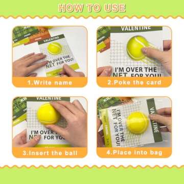 Sports Valentines Cards Gifts for Kids School Classroom -24 Pack,Mini Foam Ball Toys with Exchange Cards for Boys Girls,Valentines Party Favors Goodie Bag Stuffer Class Treats Prizes for Toddlers