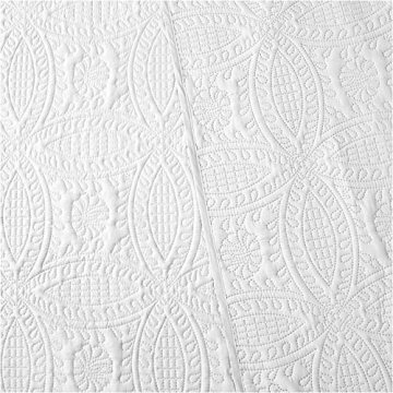 Mellanni King Bedspread Coverlet Set - Bedding Cover with Shams - Ultrasonic Quilting Technology - 3 Piece Oversized Quilt Set - Bedspreads & Coverlets (King, White)