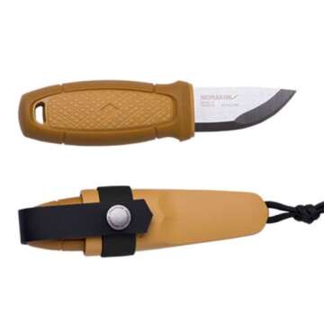Morakniv Eldris Stainless Steel Pocket-Size Fixed-Blade Knife with Sheath and Fire Starter, 2.3 Inch
