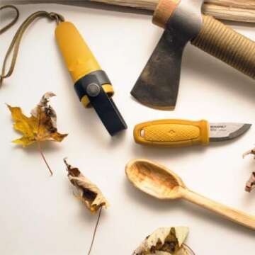 Morakniv Eldris Stainless Steel Pocket-Size Fixed-Blade Knife with Sheath and Fire Starter, 2.3 Inch