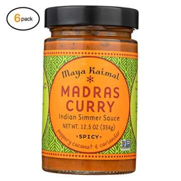Maya Kaimal Madras Curry Simmer Sauce - Case of 6 - 12.5 oz - Bulk Buy