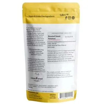 Ras El Hanout Seasoning, Organic Authentic North African Spice Blend, 2 Oz, Salt Free, Small Pouch, ...