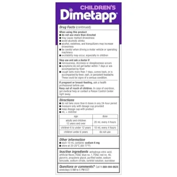 Children’s Dimetapp Cold & Cough Medicine - Effective Relief