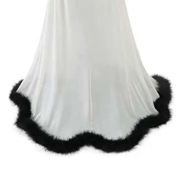 Molisa Sexy Feather Robe Custom Bridal Lingerie Nightwear