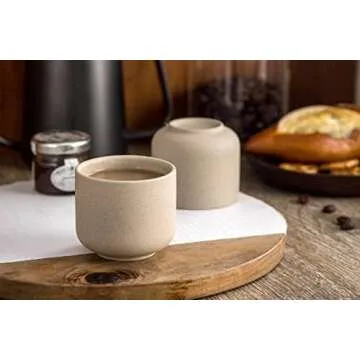 Stylish SYJAN HOME Ceramic Teacups Set of 4