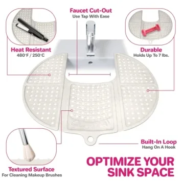 Sink Topper Foldable Sink Cover - Silicone Organizer