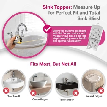 Sink Topper Foldable Sink Cover - Silicone Organizer