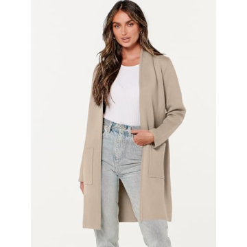 ANRABESS Women's Fall Cardigan Soft Stylish Versatile