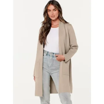 ANRABESS Women's Fall Cardigan Soft Stylish Versatile