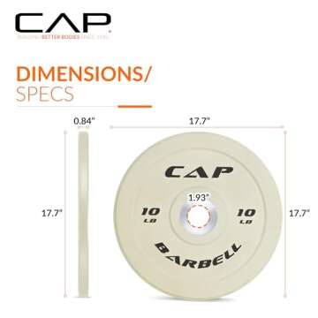 CAP Barbell Rubber Olympic Bumper Plate | Multiple Options/Colors