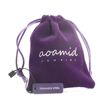 AOAMID Medical Alert ID Bracelet for Women - Gold-7.5"