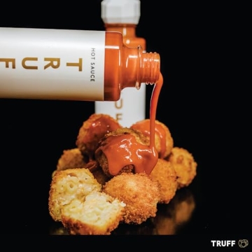TRUFF White Truffle Hot Sauce, Gourmet Hot Sauce with Ripe Chili Peppers, Agave Nectar, White Truffle Oil and Coriander, a Limited Flavor Experience in a Bottle, 6 Oz