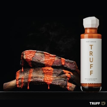 TRUFF White Truffle Hot Sauce, Gourmet Hot Sauce with Ripe Chili Peppers, Agave Nectar, White Truffle Oil and Coriander, a Limited Flavor Experience in a Bottle, 6 Oz