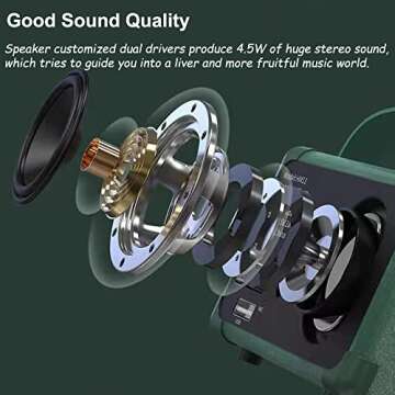 Baolira Retro Bluetooth Speaker: Mini Portable Sound Solution