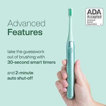 AquaSonic Icon Electric Toothbrush with Holder & Travel Case