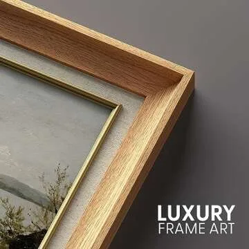 Premium Framed Green Mountain Range Canvas Wall Art