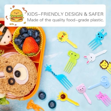 BPA-Free Animal Food Picks Fun Lunch Accessories for Kids