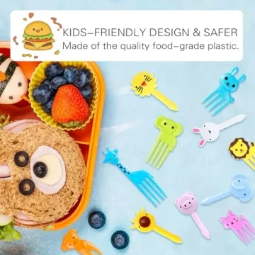BPA-Free Animal Food Picks Fun Lunch Accessories for Kids