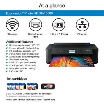 Epson Expression Photo HD XP-15000 Wireless Inkjet Printer