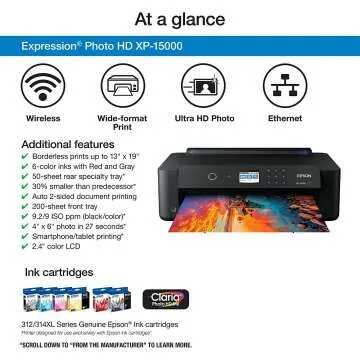 Epson Expression Photo HD XP-15000 Wireless Inkjet Printer
