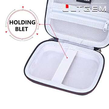LTGEM Hard Case Compatible with Kodak Step Mobile Photo Mini Color Printer/Kodak Smile Instant Digital Printer - Protective Travel Carrying Storage Bag