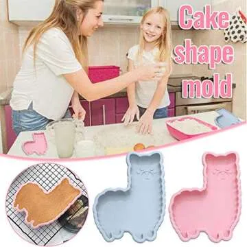 Cute 2Pcs Alpaca Cake Molds – Fun Baking Essential