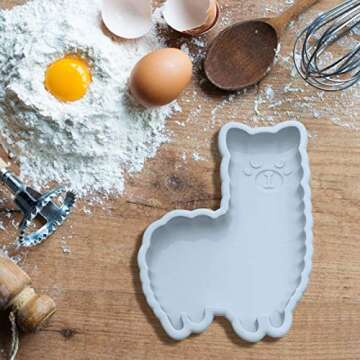 Cute 2Pcs Alpaca Cake Molds – Fun Baking Essential