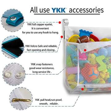 TENRAI Large Capacity Bath Toy Organizer for Easy Storage