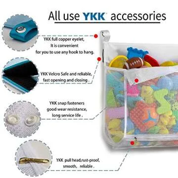 TENRAI Large Capacity Bath Toy Organizer for Easy Storage